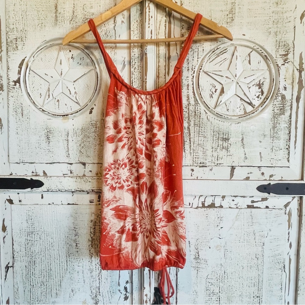 Floral Red Women's Top